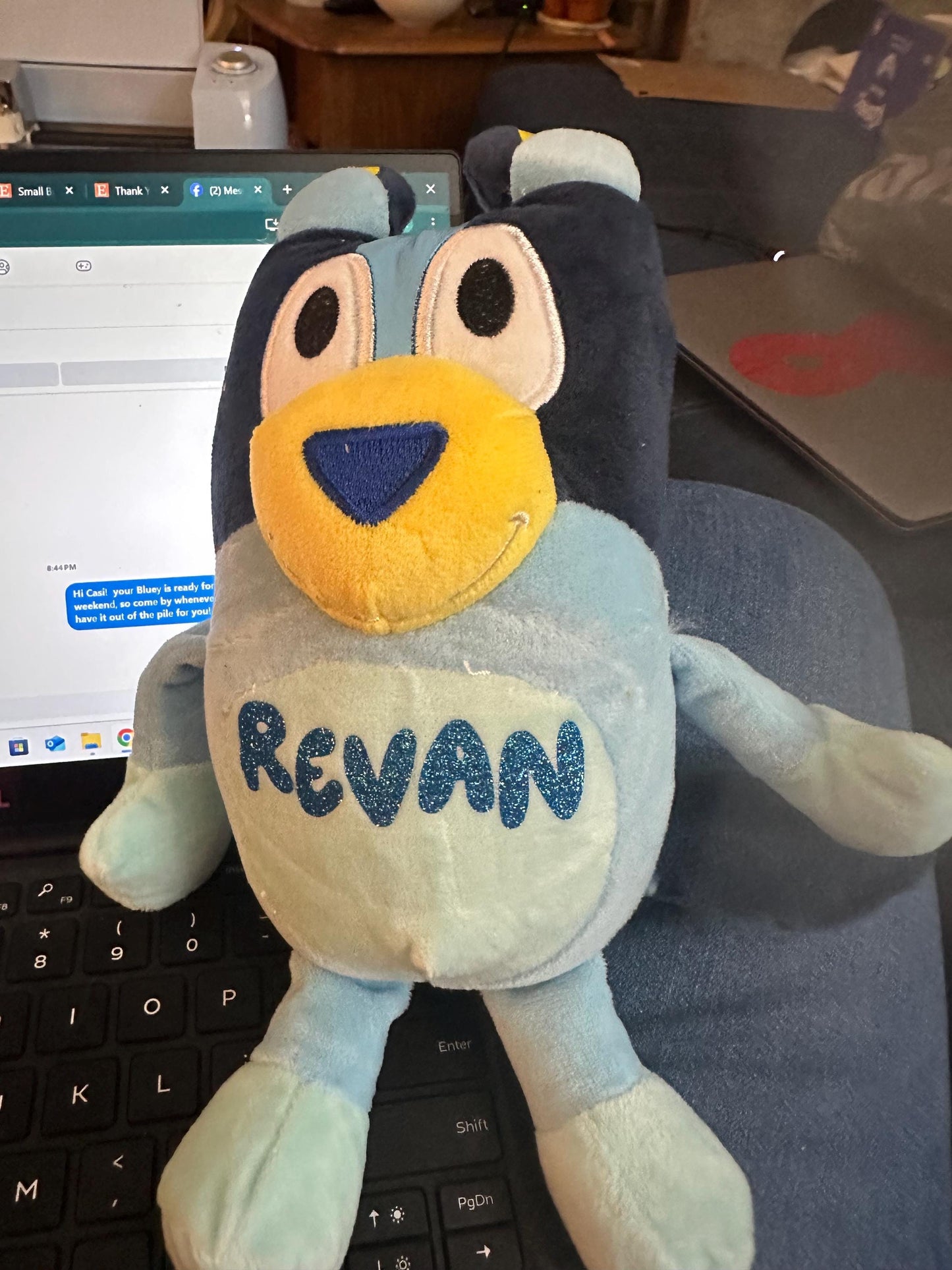 Personalized 11" Bluey Plush